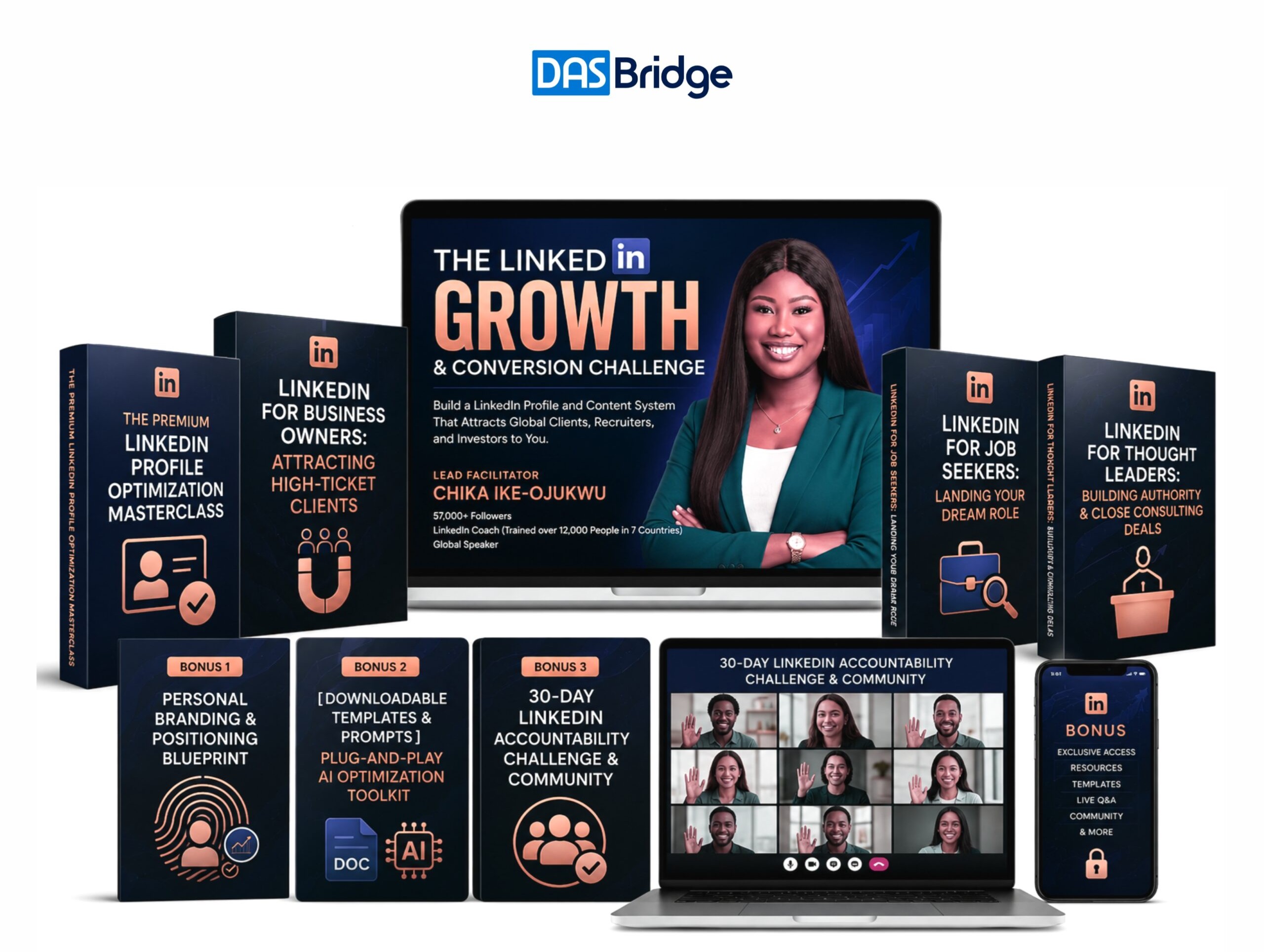 The LinkedIn Growth & Conversion Challenge: Build a LinkedIn Profile and Content System That Attracts Global Clients, Recruiters, and Investors to You.
